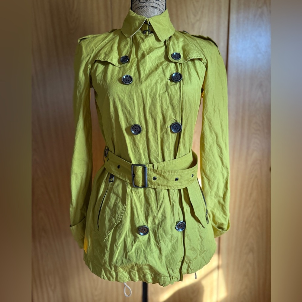 Burberry Brit Yellow Jacket with Check Lining